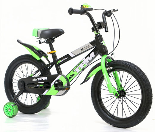 beiyaqi bike 16inch Push Bike with Colorful Spokes for 2-8 Years Old Kids for Boys & Girls